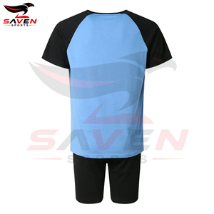 Gym Fitness Training Mesh 2 Piece <b>Shorts</b> <b>Set</b>, Fashion Contrast Color <b>Short</b> Sleeved <b>Tops</b> <b>And</b> Solid Color <b>Shorts</b> Home Clothes - Product Image 3