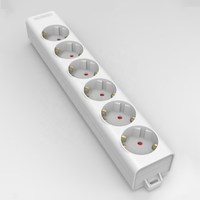 Prise de conception OEM vente à chaud de l'UE multiprise de bureau portable 230v16AC IP20 prises Schuko 6 voies prise et prise recâblées