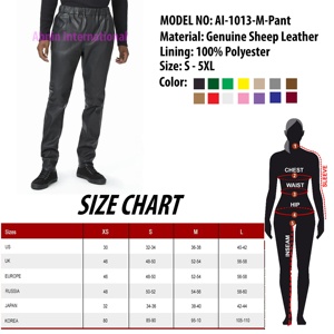 กางเกงหนังแท้สำหรับผู้ชายจากปากีสถาน - Product Image 5