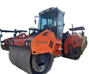 NOUVEAU Compacteur routier vibrant hydraulique à double tambour HAMM 138, moteur Honda 75KW, pour le compactage de la base de routes en gravier - Product Image 1