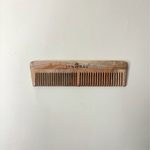 Peigne en bois de Neem professionnel Senoras |   Masseur manuel non électrique pour le corps et le cuir chevelu, soin raffermissant de la peau - Product Image 1