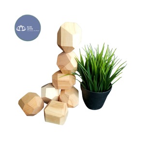 Jeu d'empilage de blocs d'équilibre en bois naturel durable, jouet éducatif pour développer la motricité fine, disponible en gros - Product Image 1