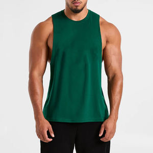 Camisetas sin mangas estilo vintage de alto rendimiento con aberturas en los brazos y estampado personalizado en relieve - Product Image 1