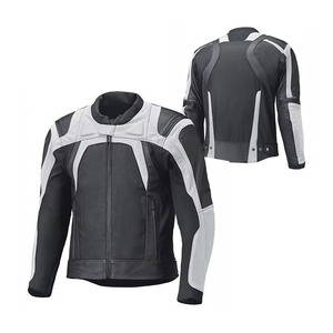 Blouson de moto en cuir PU et toile pour homme, homologué CE, imperméable, coupe-vent, hiver, avec logo frontal - Product Image 4