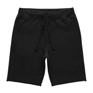 Shorts de Algodón Terry de Primera Calidad para Hombre, Color Negro Sólido, Logotipo Personalizado, Proveedor Mayorista - Product Image 1