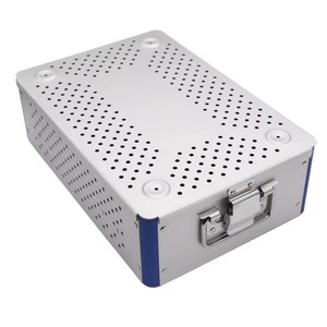 Sterile Aluminium Instrument Tray Box with <b>Silicone</b> Pad Reusable Medical/Surgical <b>Tool</b> Organizer for Autoclave Sterilization - Product Image 2