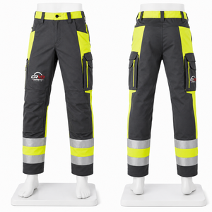 กางเกงทำงาน Orvo Sports แบบ unisex สะท้อนแสงได้ดี มีแถบสะท้อนแสง กระเป๋าหลายช่อง ทรงปกติ ผลิตจากโพลีเอสเตอร์ มาตรฐาน CE - Product Image 1