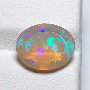 Ópalo natural brillante de forma ovalada 3D multicolor, piedra preciosa suelta, ópalo de fuego para la fabricación de joyas, proveedor mayorista - Product Image 6