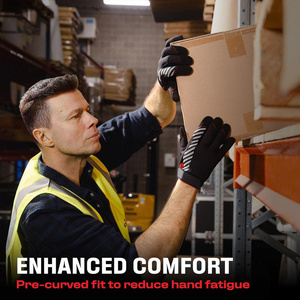 Synthetic Leather Mechanic Gloves Reinforced Fingers Thumb Double-Stitched Palm Anti-Static Heat Resistant Breathable Spandex - Product Image 2