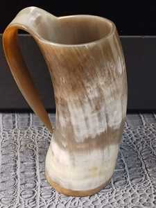Chope à bière en corne de buffle africain, style Viking médiéval, faite à la main, pour fêtes et restaurants - Product Image 4