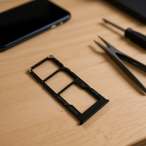 Bandeja para Tarjeta SIM y Micro SD Negra para Samsung Galaxy A02 2021 A022F, Pieza de Repuesto - Product Image 3