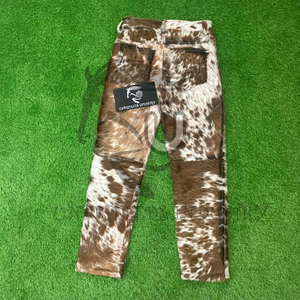 UNBRIDLEDS INDUSTRY 2026 Pantalon évasé unisexe en cuir véritable de vachette pleine fleur pour homme, hiver, audacieux, élégant, coupe cloche, élastique - Product Image 6