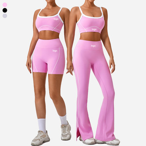 Ropa Deportiva de Yoga, Sujetador Deportivo, Leggings de Cintura Alta para Mujer, Logotipo Personalizado, Secado Rápido, Gimnasio, Entrenamiento, Spandex, Poliéster - Product Image 2
