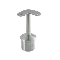 Support de main courante en acier avec embout en acier inoxydable pour systèmes de garde-corps de pont d'escalier