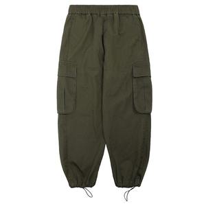 <b>Men's</b> High Waist Casual Cargo Sweatpants <b>Joggers</b> Custom Logo Sportswear <b>Work</b> Trousers Canvas Drawstring Pockets Canvas Pockets - Product Image 2