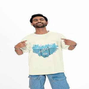 Camiseta extragrande de algodón de peso pesado personalizada, camiseta Vintage Hip Hop para hombre, camisetas lisas de 250g - Product Image 4