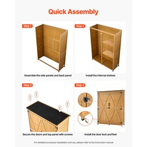 Caseta de Almacenamiento Metálica para Jardín de 49.41" X 63.98" con Puertas con Cerradura y Techo Inclinado - Product Image 6