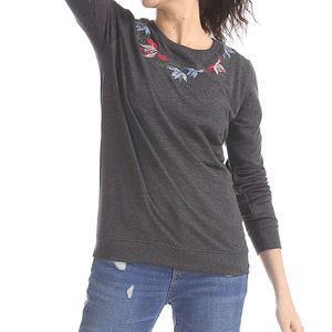 Sudaderas de Algodón de Manga Larga Extra Grandes para Mujer, Mezcla de Algodón y Poliéster, Logotipo Frontal Personalizable - Product Image 4