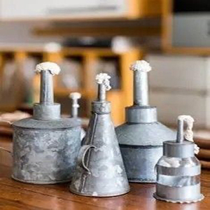 Galvanized <b>Tin</b> <b>Vintage</b> Oil Cans Lamp-Handmade Eco-Friendly Home Decoration for Christmas & Birthday - Product Image 1