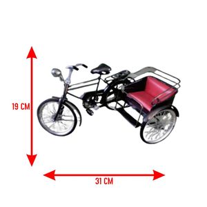 Bicicleta Mandarina Clásica en Miniatura, Modelo Decorativo de Metal, Bicicleta Decorativa de Hierro, Clásica Vintage Hecha a Mano - Product Image 1