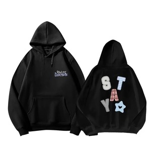 เสื้อฮู้ดดี้พิมพ์ลายอนิเมะสีเทาเข้มแบบยูนิเซ็กซ์ ผ้าฝ้ายฟลีซ 100% ทรงปกติ สไตล์สตรีทแวร์ ขายส่ง - Product Image 3