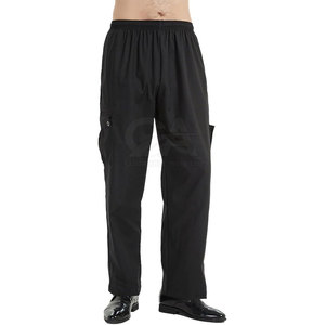 Ensemble d'uniformes de chef professionnels avec veste de chef à manches longues, pantalon et tablier pour restaurant et bar, polyester/coton, personnalisable - Product Image 5
