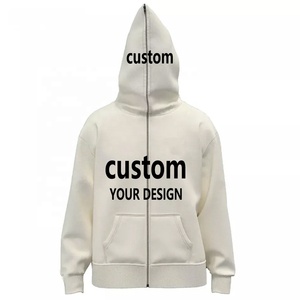 Sudadera con Capucha Unisex Extra Grande, Personalizable, con Cremallera Completa, Forro Polar de Invierno, Ecológica, Transpirable, con Hombros Caídos - Product Image 1