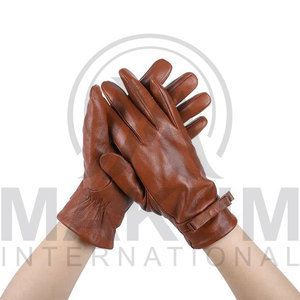 Premium Quality Breathable Material Leather Driving Gloves High Quality Custom Fashion Dressing Men's Leather Gloves - Product Image 4
