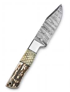 Handcrafted Damascus Steel Decorative Display <b>Tool</b> Stag Bone Handle Metal <b>Craft</b> Sculpture - Product Image 5