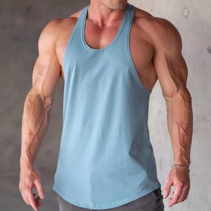 Breathable Casual New Arrival <b>Men</b> Tank Top Solid Knitted Polyester/Cotton O-Neck Fully Customized Quick Dry Eco-Friendly - Product Image 6