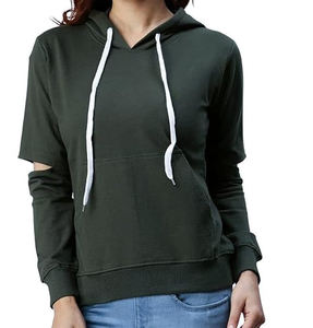 Sudadera con capucha de talla grande negra, gruesa, extragrande, de corte holgado y corto, con bordado personalizado, lavada y ecológica. - Product Image 4