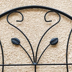 Lot de 4 treillis de jardin en métal antirouille noir de 220,3 cm x 50 cm pour plantes grimpantes et fleurs fraîches coupées - Product Image 6