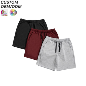 Pantalones Cortos Deportivos Casuales para Hombre, de Algodón/Poliéster, Corte Holgado, Cómodos y Transpirables para Verano, con Logotipo Personalizado, Soporte OEM y ODM - Product Image 1