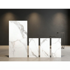 Carreaux de sol et de mur en porcelaine antidérapants Armani Bianco 800x1600mm, design marbre blanc, briques réfractaires pour extérieur - Product Image 4