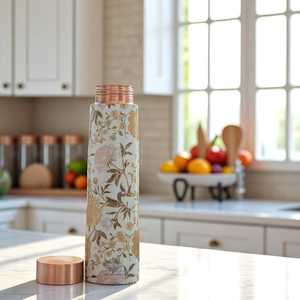 Custom Logo Eco-Friendly Copper <b>Water</b> <b>Bottle</b> with Lid for Corporate Gifting-Durable Dishwasher Safe Everyday Drinking - Product Image 3