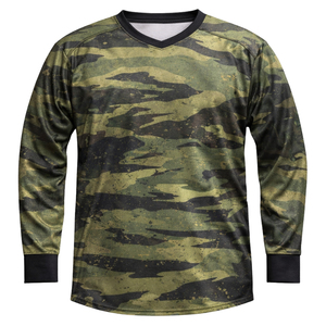 Maillot de paintball personnalisé à manches longues en tissu extensible, séchage rapide, respirant, vêtements de sport d'équipe - Product Image 2