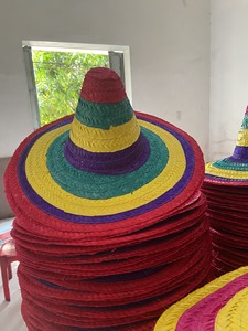 Sombrero de Paja de Seagrass Artesanal con Logotipo Personalizado, Diseño Cónico de Hoja de Palma y Bambú, Ideal para Playa, Ciclismo y Uso Casual - Product Image 1