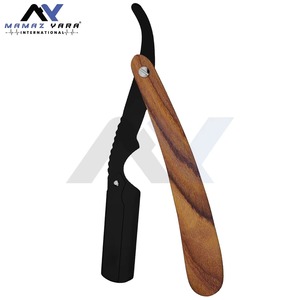 Navaja de Afeitar Recta Premium para Barbería, de Acero Inoxidable, Clásica, Manual, Profesional, para un Afeitado Suave, Individual - Product Image 1