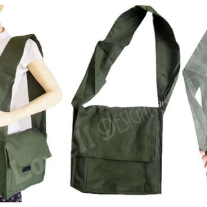 Sac messager décontracté en toile fait main pour femme, sacoche bandoulière vintage pour le quotidien, les voyages, l'école et l'université - Product Image 2