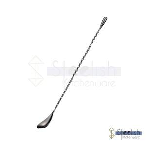 Dual <b>end</b> steel <b>bar</b> spoon spoon with muddler <b>end</b> steel <b>bar</b> spoon multi functional steel <b>bar</b> spoon engraved steel <b>bar</b> spoon - Product Image 3