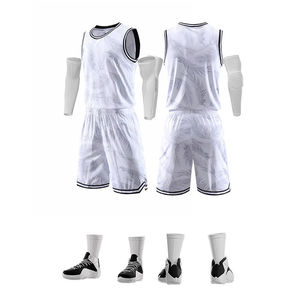 New Arrival Men's Adults Custom Sleeveless Basketball Jersey Set Breathable Digital Print Uniforms 100% Polyester High-quality - Product Image 1