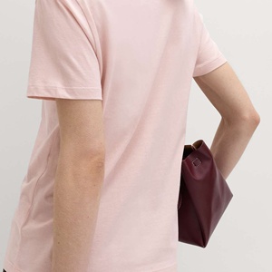 T-shirt femme uni sexy à col en V profond, appliques personnalisées, écologique, 100% coton, idéal pour l'été - Product Image 2