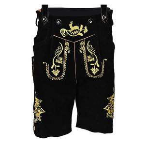 Traje de Lederhosen para Hombre al por Mayor de Fábrica, Atuendo Bávaro Alemán Clásico, Ropa de Cuero Premium para Oktoberfest - Product Image 4