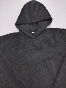 Sweat-shirt à capuche surdimensionné en polaire de haute qualité, personnalisé avec poche kangourou, tissu épais, unisexe. - Product Image 5