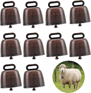 Clochettes Métalliques Vintage Rustiques Décoratives avec Sonnette, Clochettes de Style Antique pour la Maison, la Ferme, le Jardin et Noël - Product Image 5