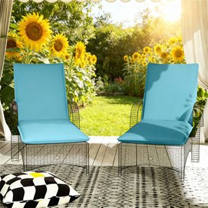 Set di Cuscini Pieghevoli Reclinabili a 2 Pezzi Blu Chiaro per Esterni - Solo Cuscino - Product Image 1