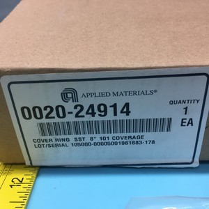 AMAT 0020-24914 Anillo de Cubierta SST 8" 101 COVERAGE - Equipo y Piezas de Semiconductores de Confianza de Global Legacy - Product Image 1