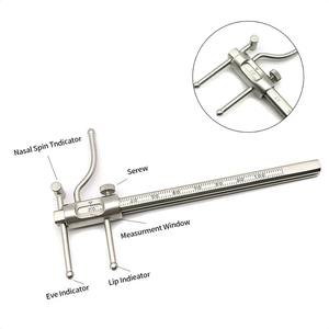 Calibrador deslizante dental de ortodoncia, indicador de mentón, medidor de implantes dentales, regla de calibración 0-100 mm de acero inoxidable - Product Image 2