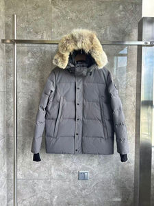 Manteau d'hiver pour homme de haute qualité en duvet de canard canadien avec fermeture éclair à 90 %, imperméable, coupe-vent, chaud, décontracté, à capuche - Product Image 5