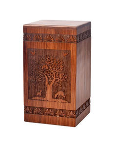 Urnes funéraires en bois de qualité supérieure pour adultes, pour les funérailles et les enterrements, fabriquées à la main avec logo personnalisé à bas prix - Product Image 1